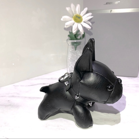 French Bulldog Bag Charm in Black - Picture 4 of 5